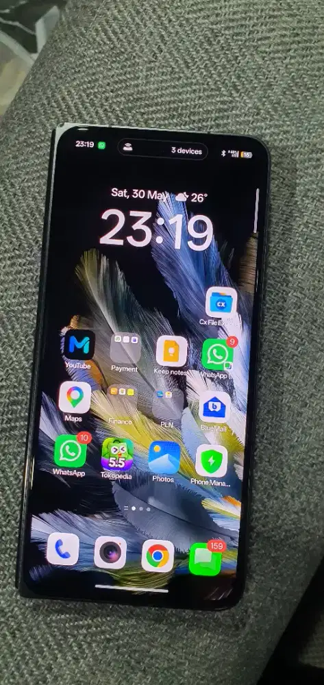 oppo find n3 fold like new  masih garansi resmi