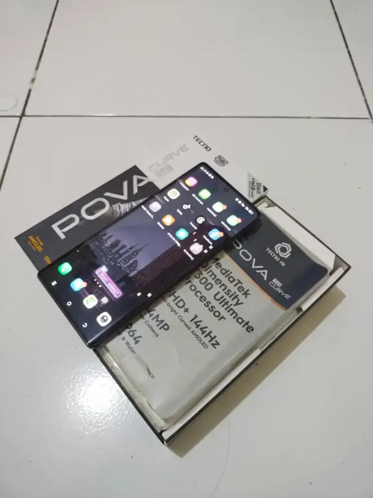 Tecno pova curve 7 5g 8/256 fullset mulus
