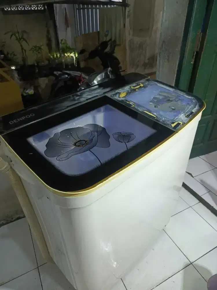 Mesin cuci merek DENPO 10kg jumbo normal tinggal pake bosku..