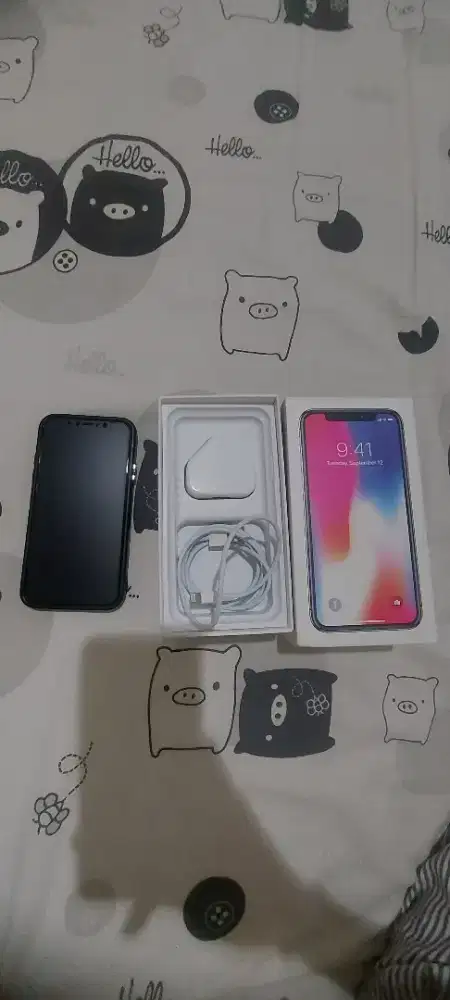 IPHONE X EX INTER 256GB BLACK EX JEPANG (J/A) (FULLSET)