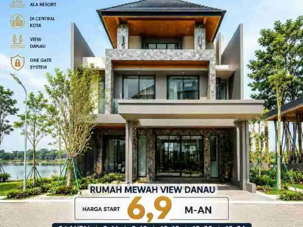 MATERA LAKESIDE cluster luxury by Paramount land 6milyaran! view danau