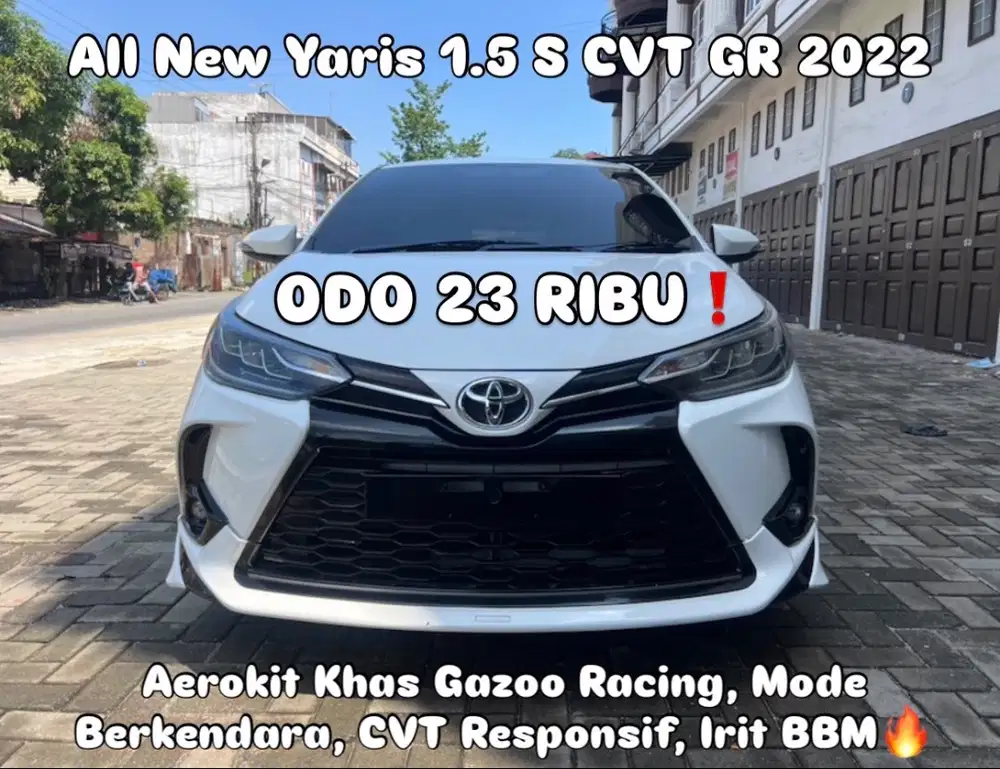 (TDP 41 JUTA!) Toyota All New Yaris 1.5 S CVT/Automatic GR Putih 2022