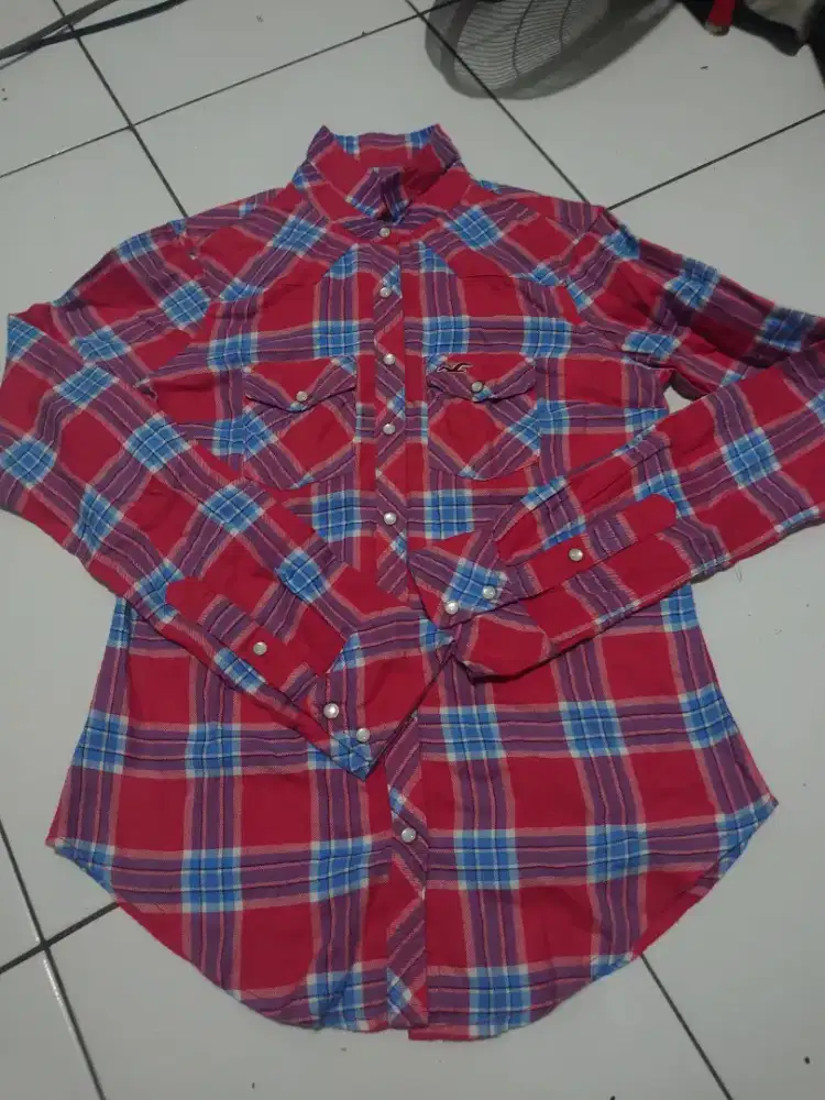 Flanel import merk hollister size xs