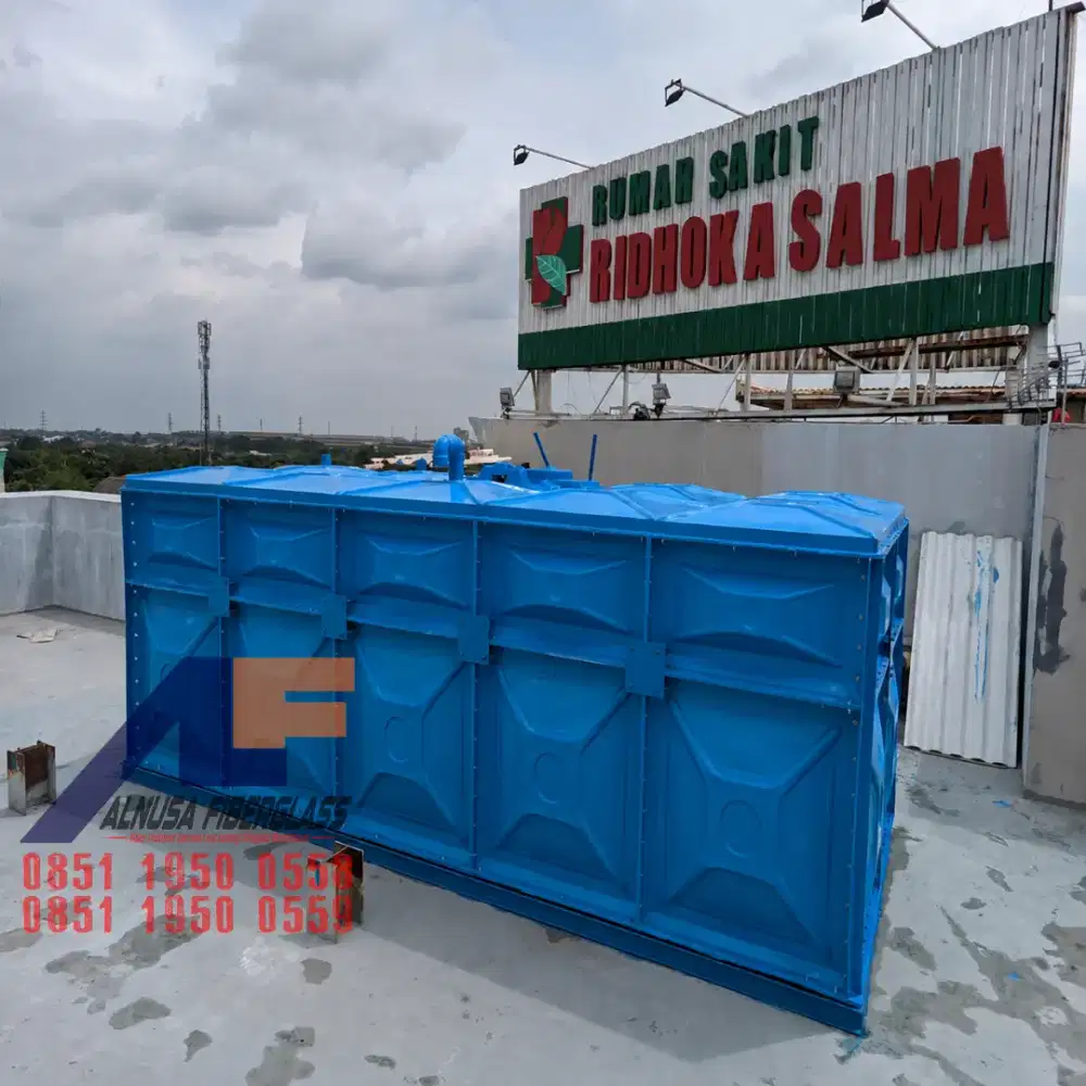 Rooftank, Tangki Air Fiberglass, Tangki Air Panel, Tangki Panel