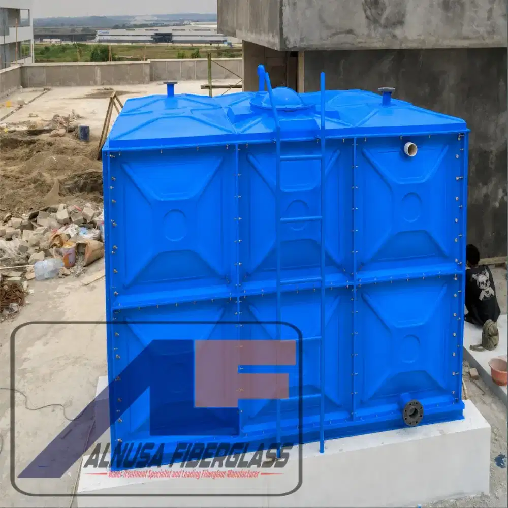 Rooftank, Tangki Air Fiberglass, Tangki Air Custom, Tangki Air Kotak