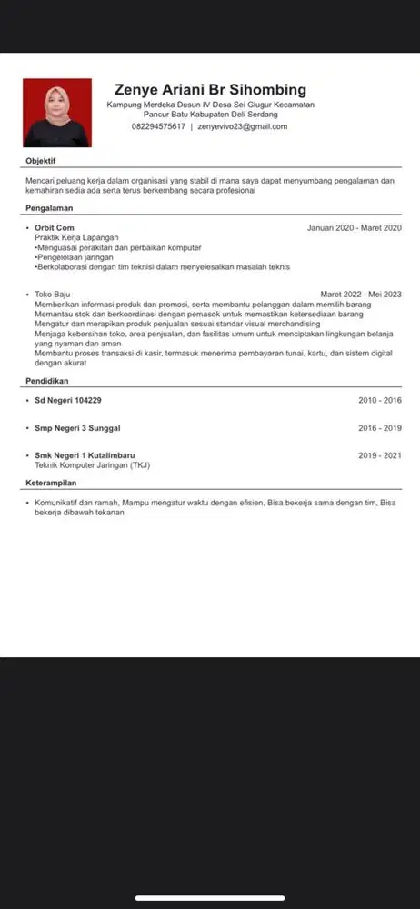 info lowongan pekerjaan