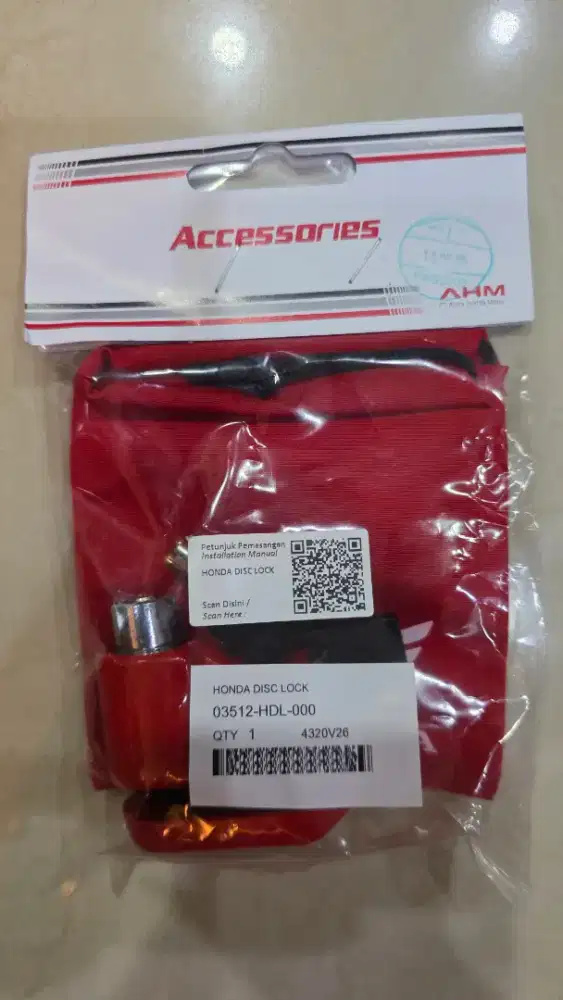 Honda disc lock