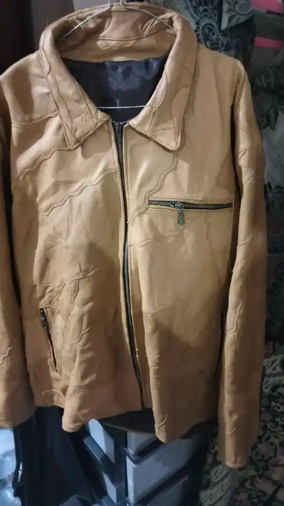 JAKET KULIT ASLI UKURAN XL KONDISI BARU 100%