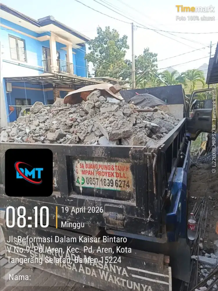 Jasa buang puing dan pengurugan