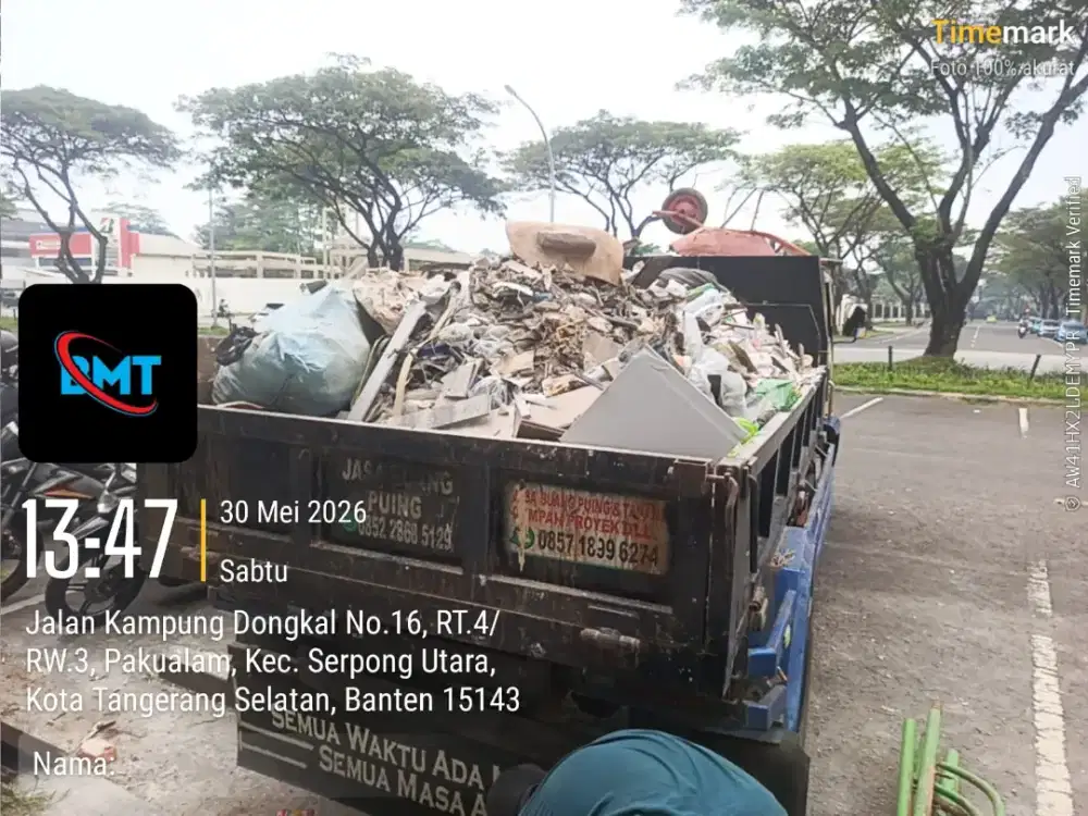 Jasa buang puing dan buang sampah