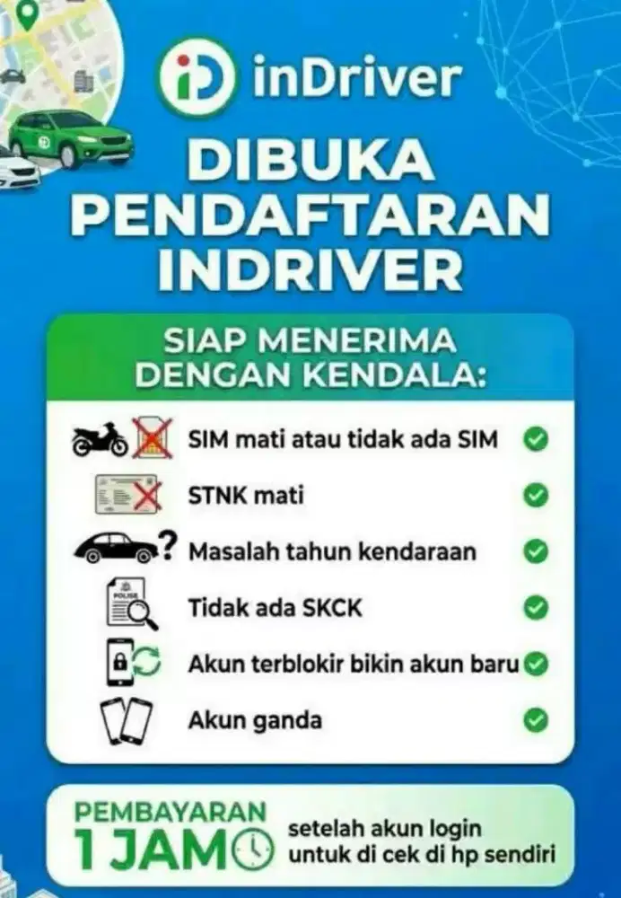 PENDAFTARAN INDRIVER JALUR VVIP