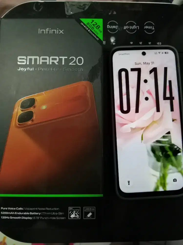 Infinix Smart 20 4/128gb Silver Like Newww Mulus