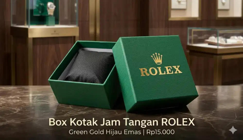 Kotak Jam Tangan Watch Box ROLEX Hijau Green