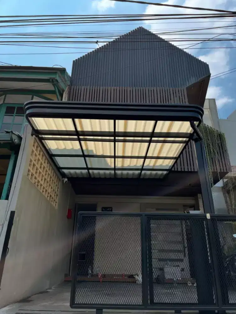 pemasangan kanopi minimalis