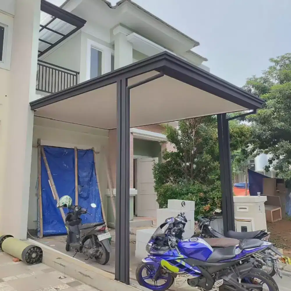 pemasangan kanopi minimalis