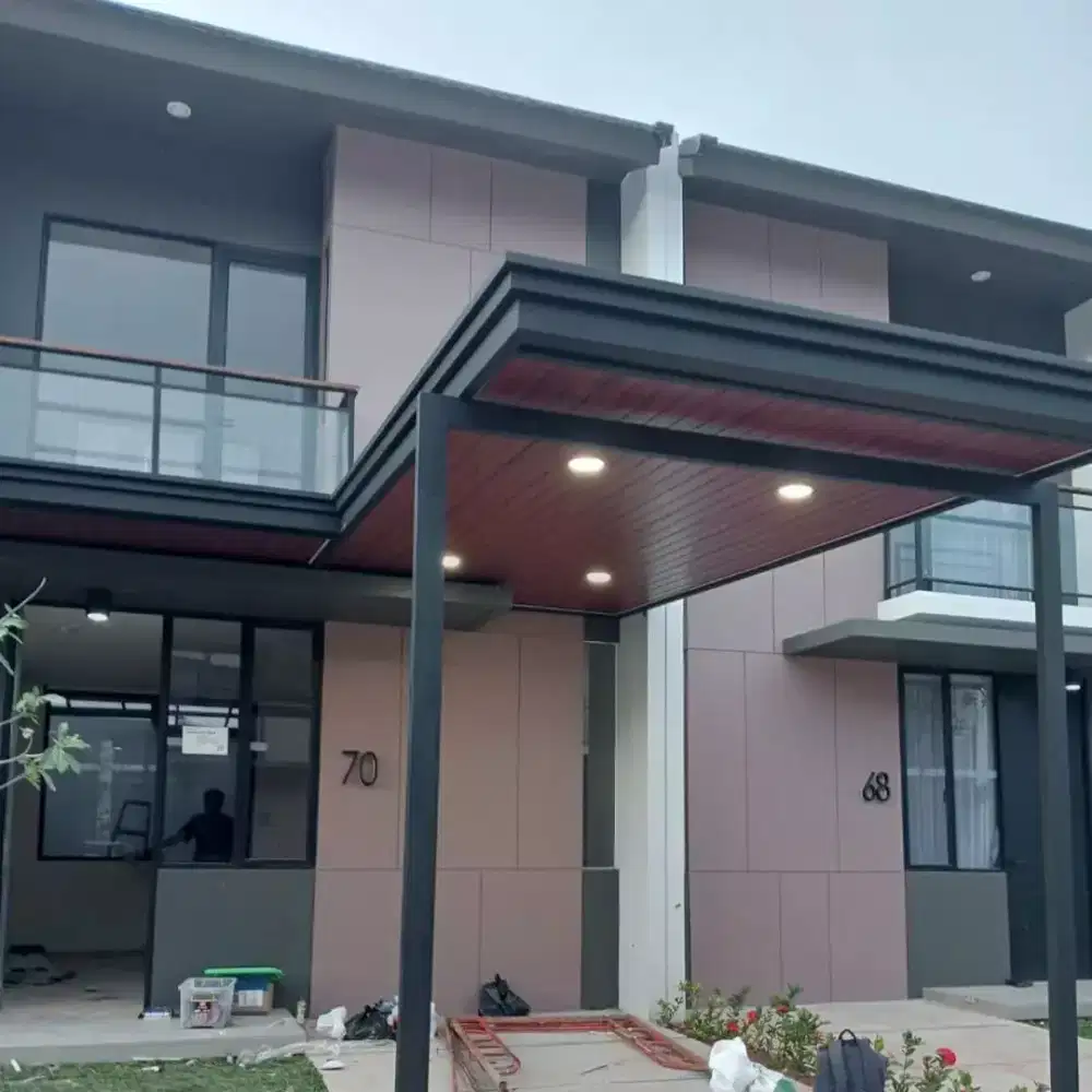 pemasangan kanopi minimalis
