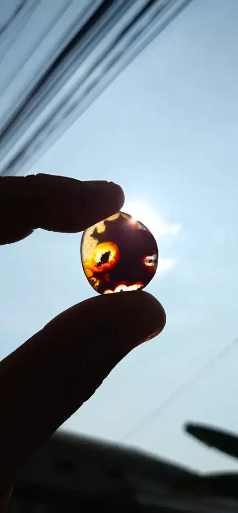 (WAJIB Transaksi Offline)Batu Natural Gambar MORTAL KOMBAT Kristal