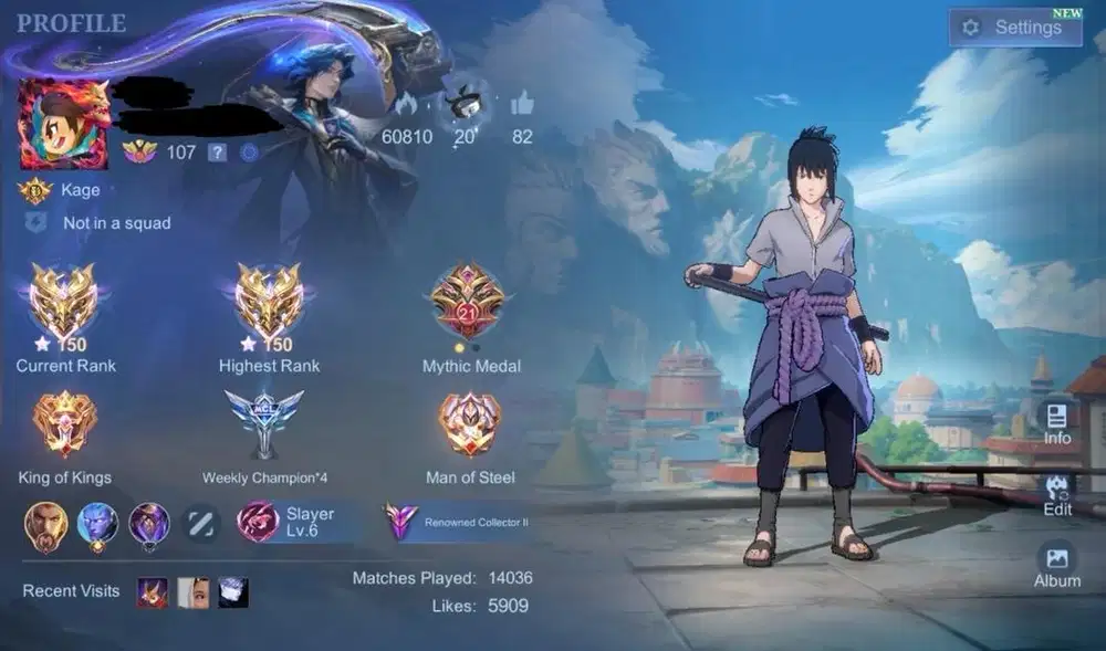 Jual ID Akun Mobile Legend User Pribadi