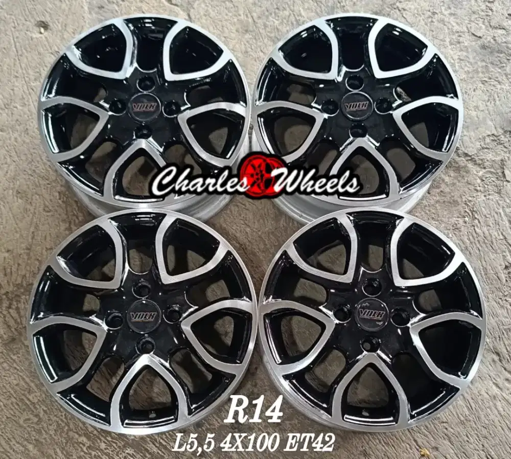 VELG OEM KARIMUN RING 14 BLACKPOLISH