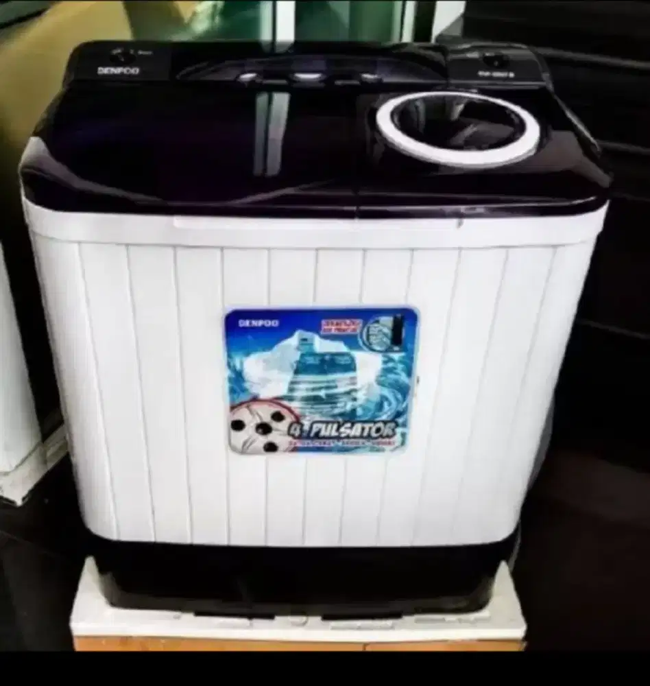 Jual mesin cuci denpo 8KG seri dw 8907B baru 1 minggu pakai