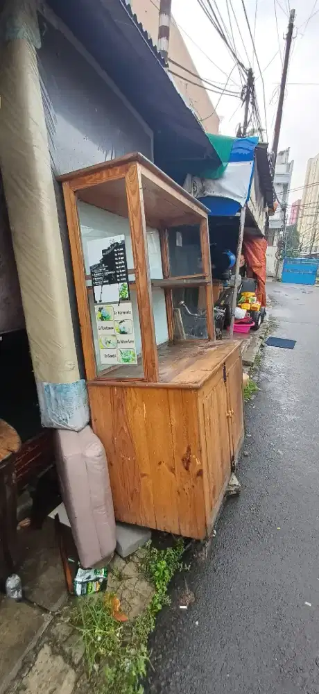 Gerobak grobak dagang panjang 120 lebar 2meter ada roda nya