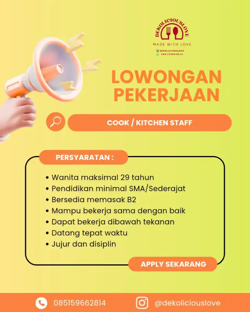 Tukang Masak / Cook