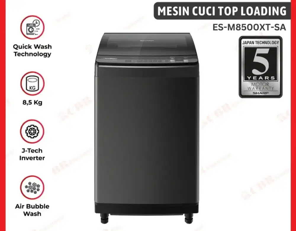 Mesin cuci top loading Sharp juga ada promo cicilan bunga 0% d Atlanta
