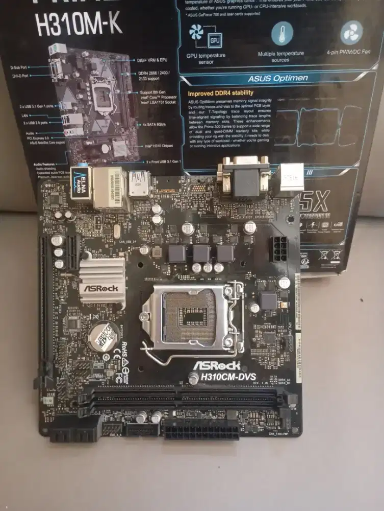 Motherboard mobo Asrock H310CM-HDV