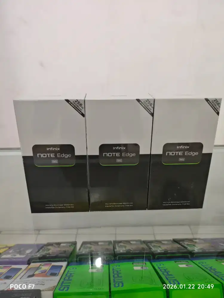 Infinix Note Edge 5G 8/256 GB Dimensity 7100 Batre 6500 Garansi Resmi