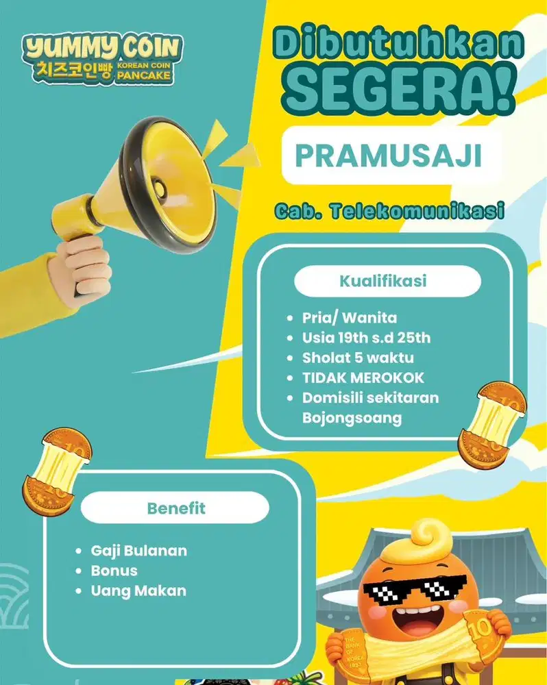 Pramusaji yummy coin loker
