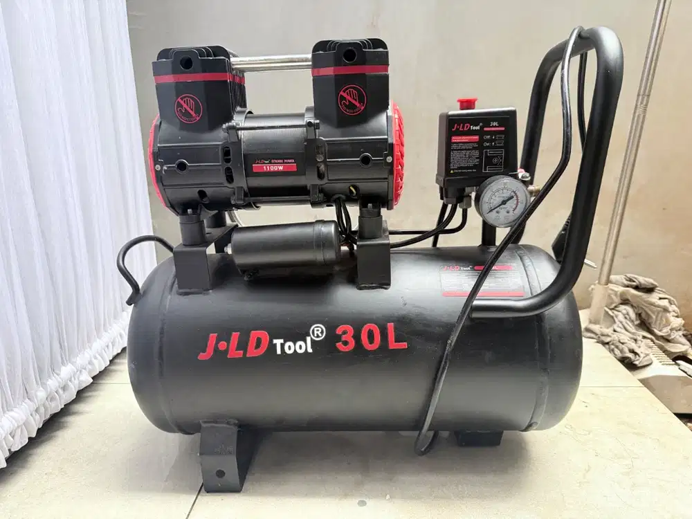 JLd Mesin Kompresor Angin Listrik 1HP 30L Oiless