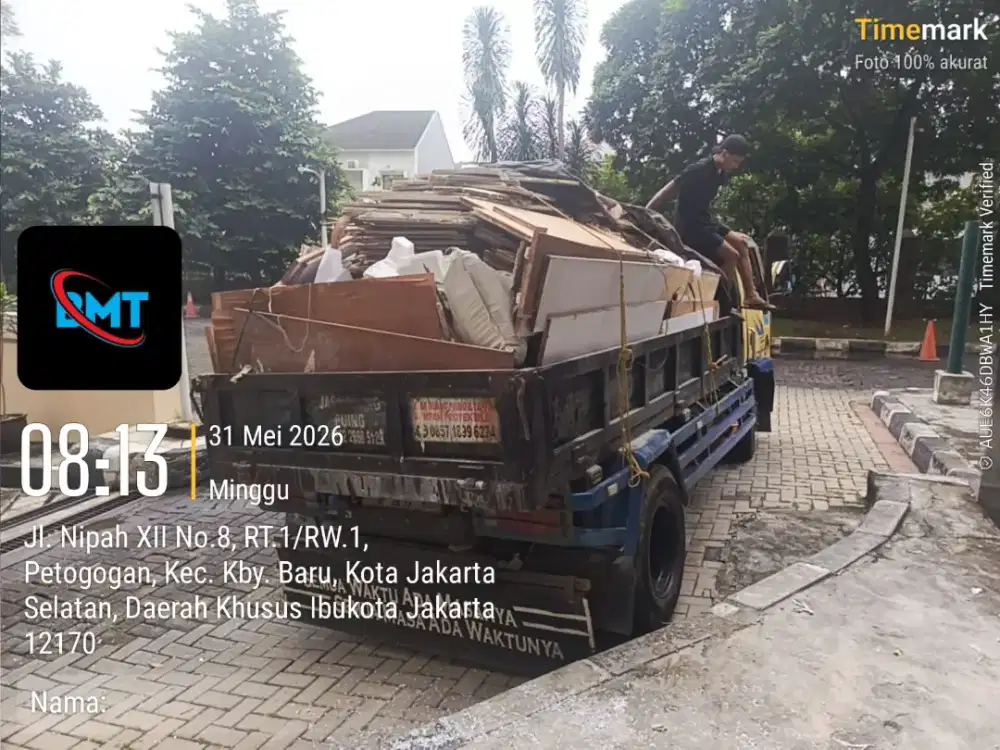 Jasa buang puing dan angkut sampah
