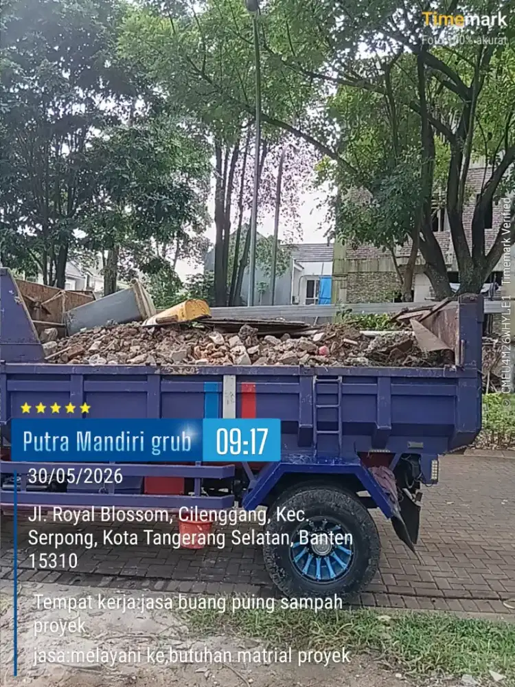 Jasa buang puing dan angkut sampah