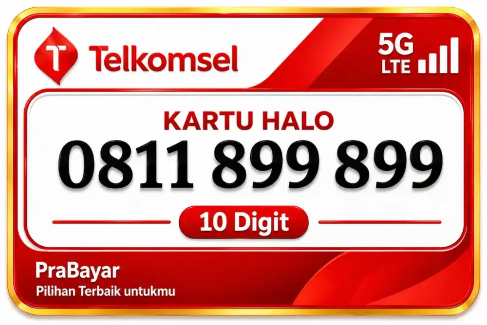 Nomor Cantik 10 digit Halo 899 899