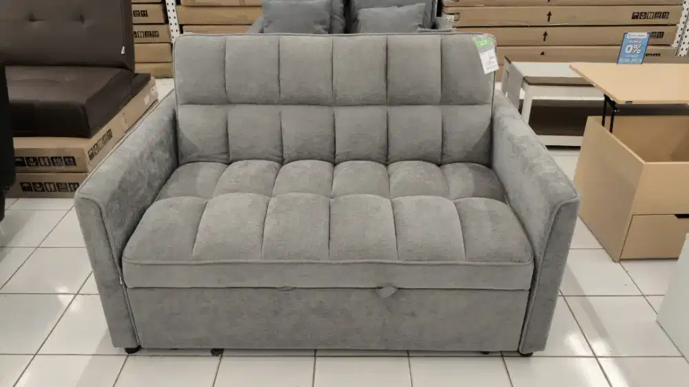 Sofa sleeper minimalis bahan bludru