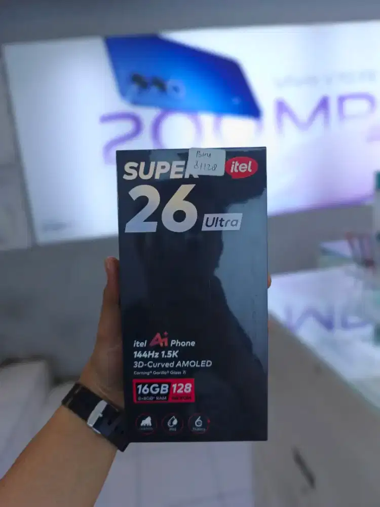 Itel S26ultra amoled curved sgelbox geransi resmi