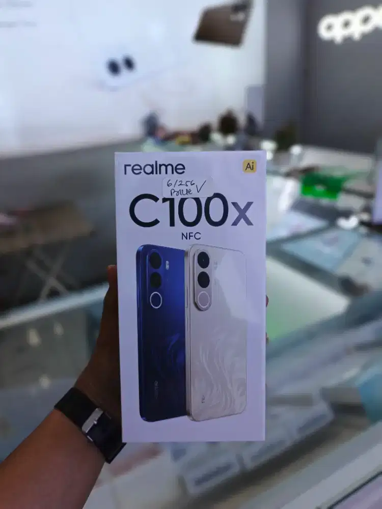Realme c100x 8000mAh segelbox geransi resmi