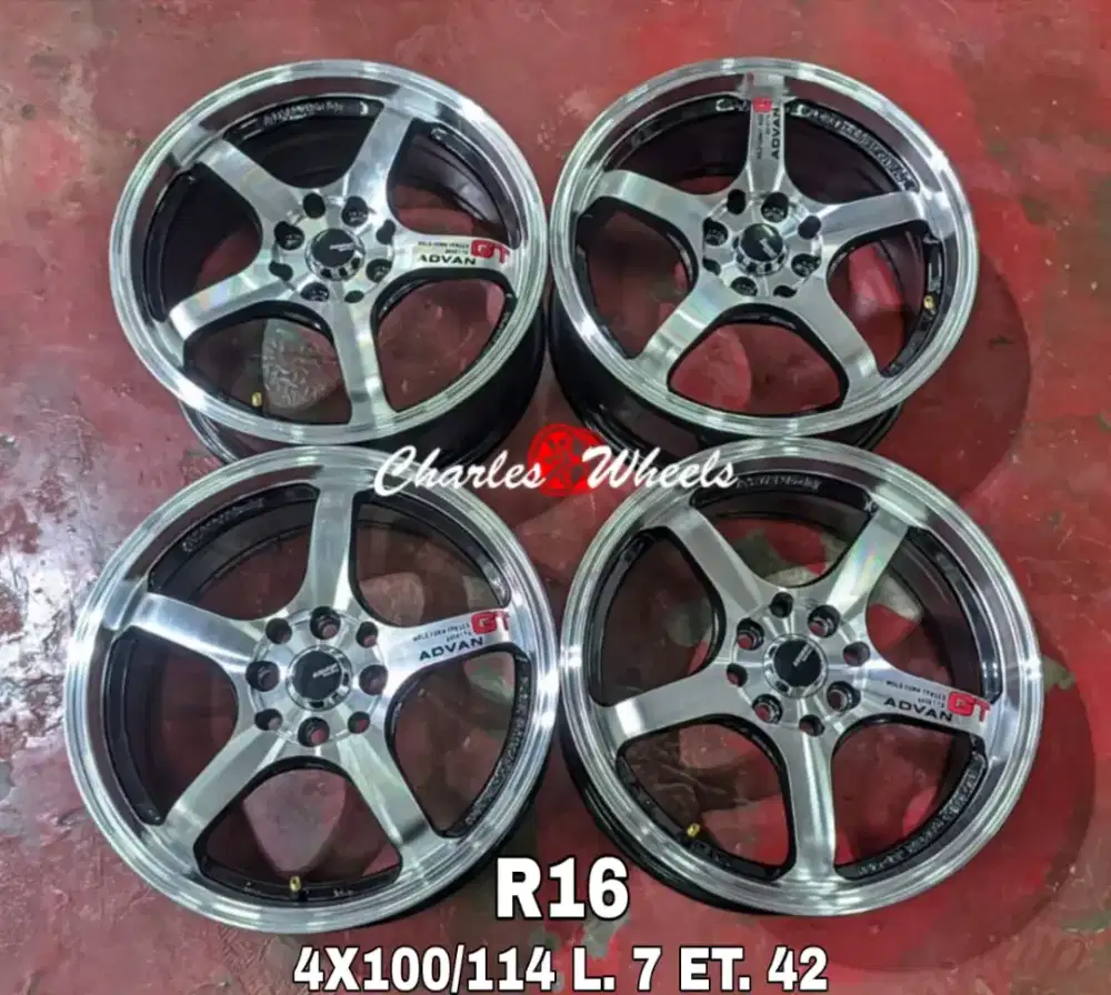 Juql velg rep advan gt r16 4x100 4x114,3 avanza xenia livina jazz dll