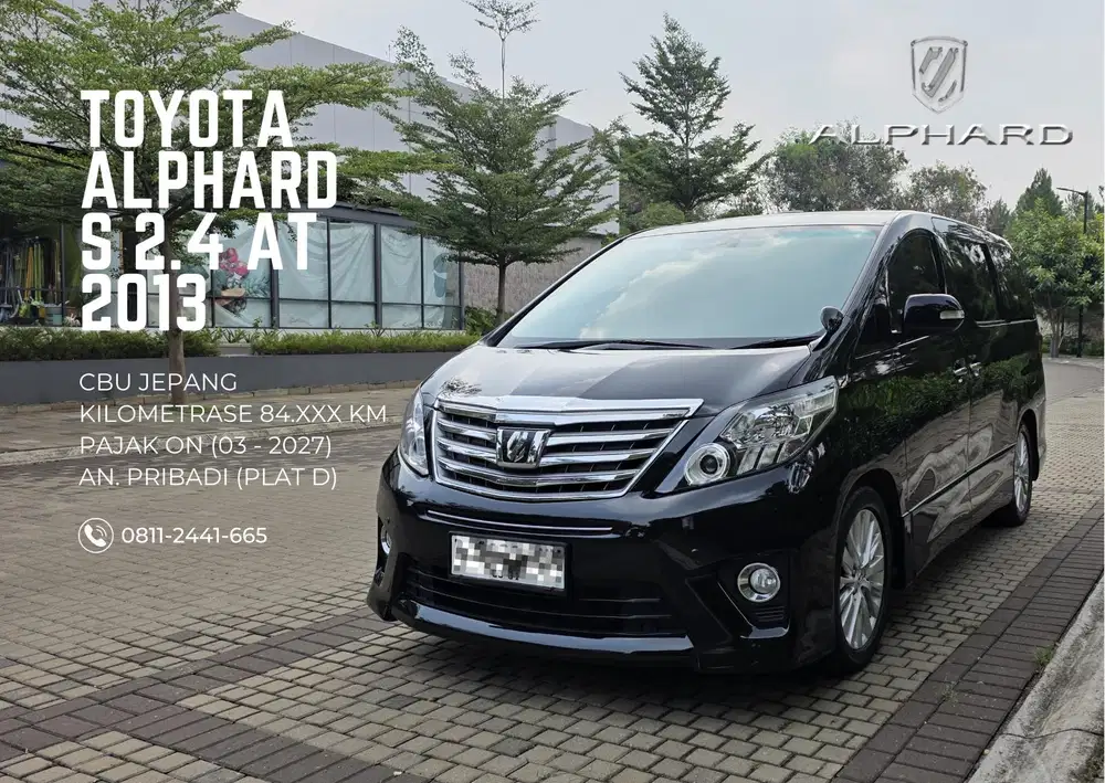 Toyota Alphard 2.4 S Bensin-AT 2013