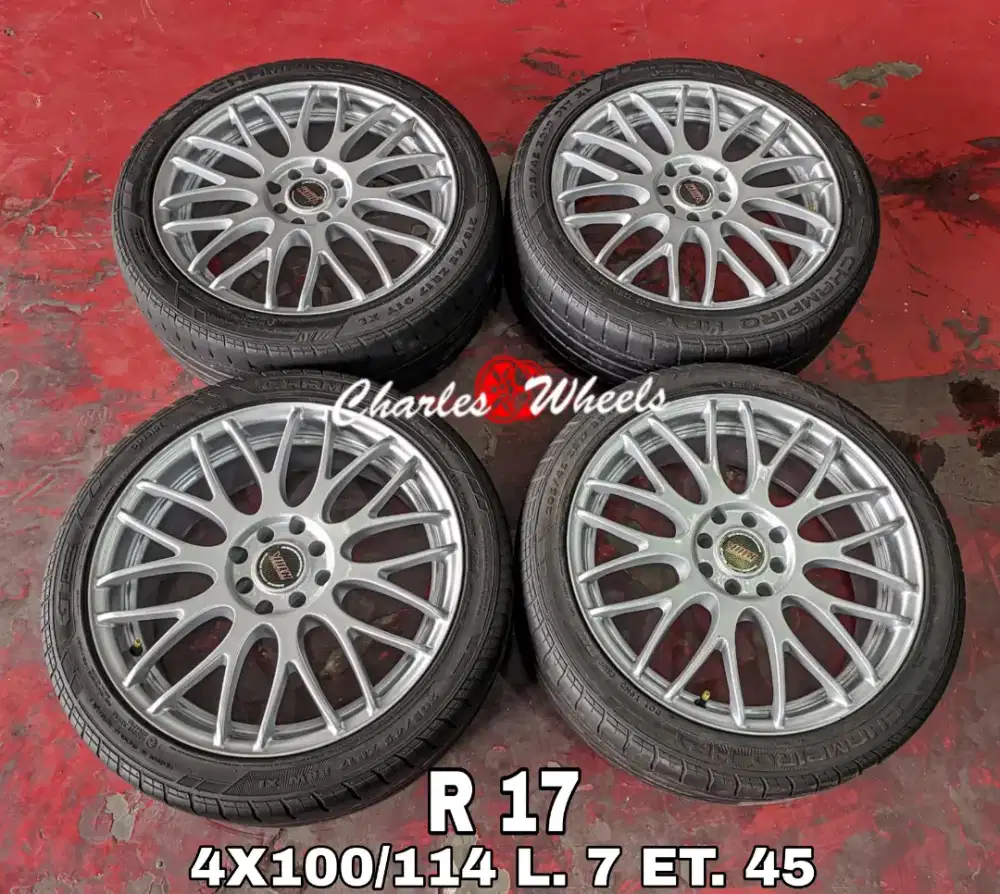 Jual velg rep bbs r17 4x100 4x114,3 avanza xenia livina jazz city dll