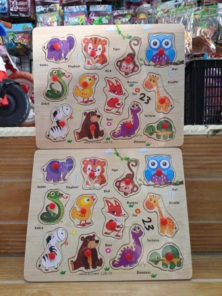 mainan anakk puzzle animall pin