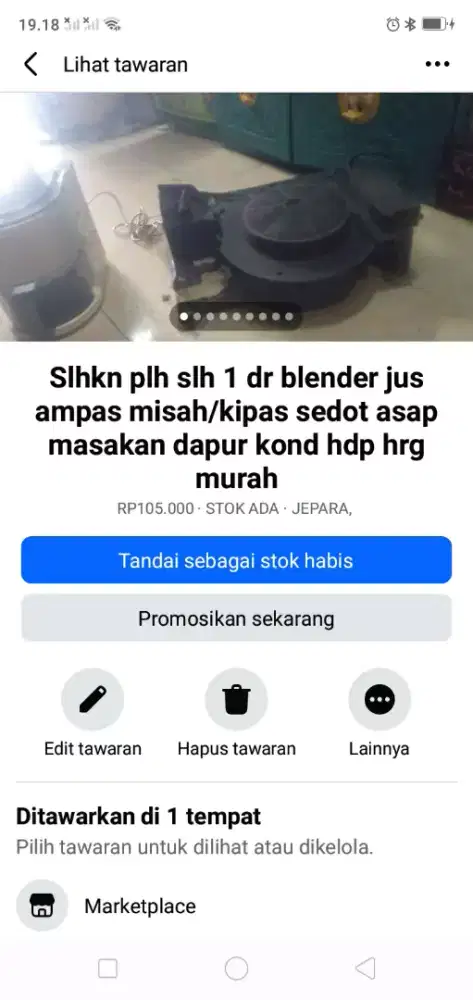 Slhkn plh slh 1 dr blender serba guna/sedot asap masakan kond normal