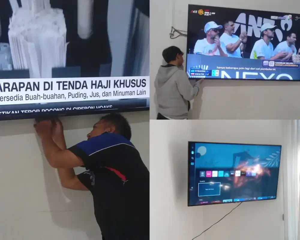 Braket +pasang atau jasa pasang terima rapih breket bracket led tv