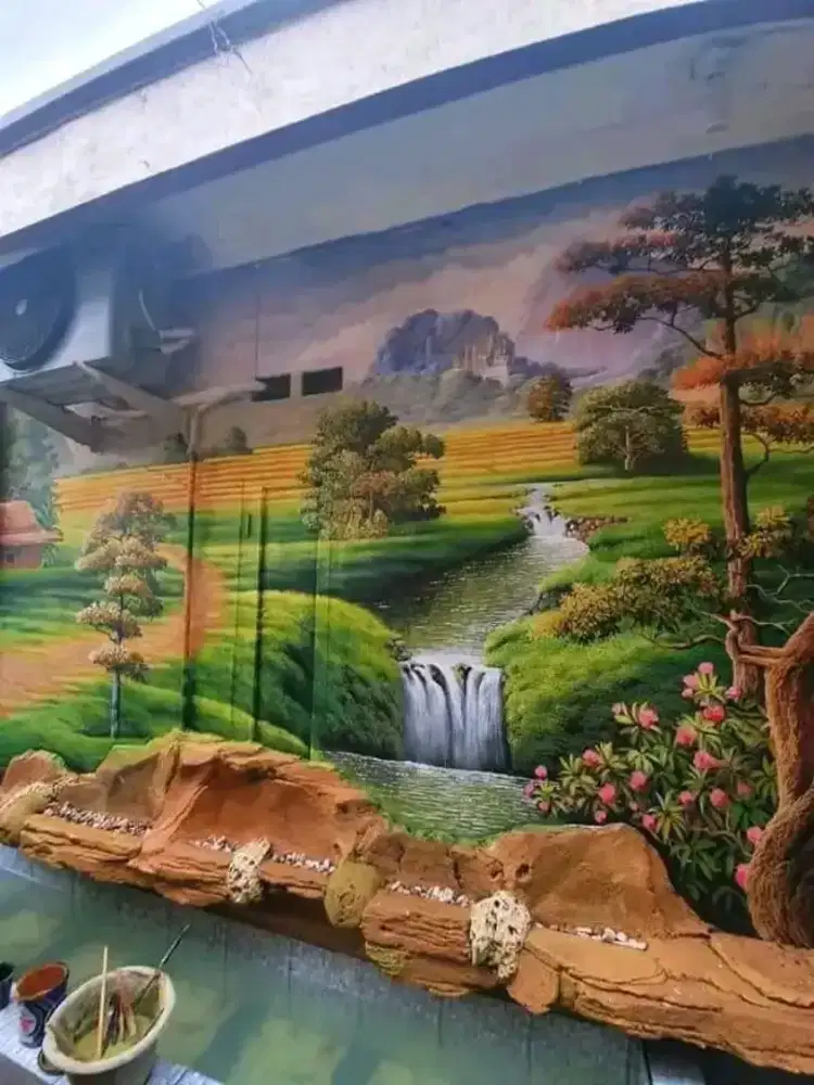 Jasa lukis dinding mural profesional