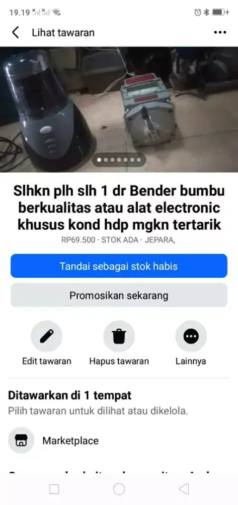 Slhkn plh slh 1 dr blender bumbu berkualitas atau sblh nya hrg murah2