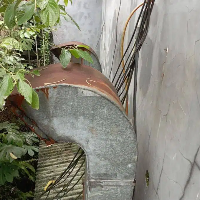 2 Set Mesin & Ducting Exhaust Blower Kitchen Dapur