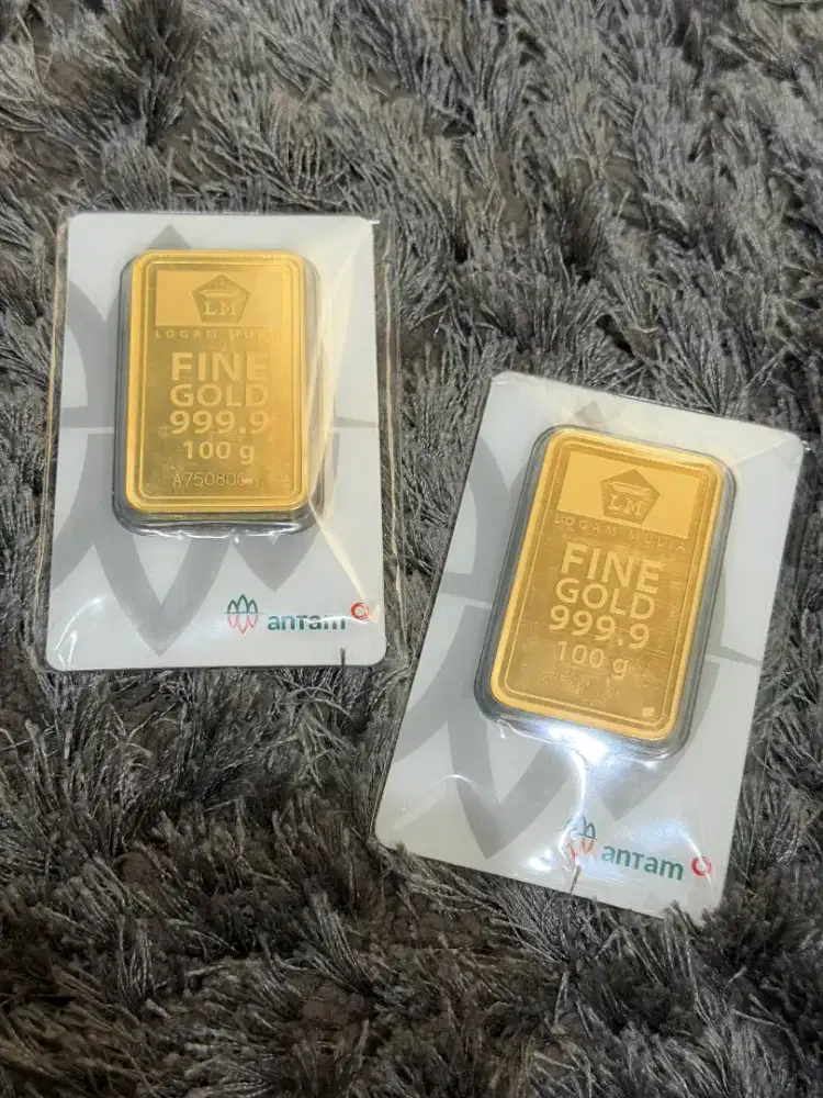 Emas ANTAM 100 gram 2025 Mulus Lengkap Good