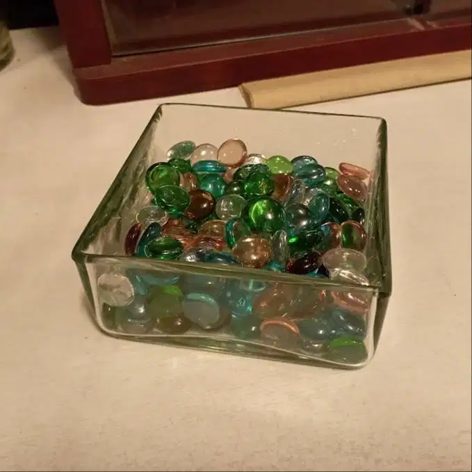 Pajangan Dekor Glass Stones Batu Kaca Warna-warni