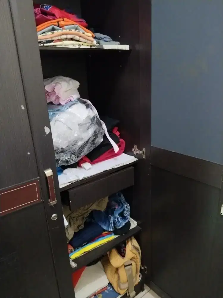Jual cepat lemari pakaian 2 pintu