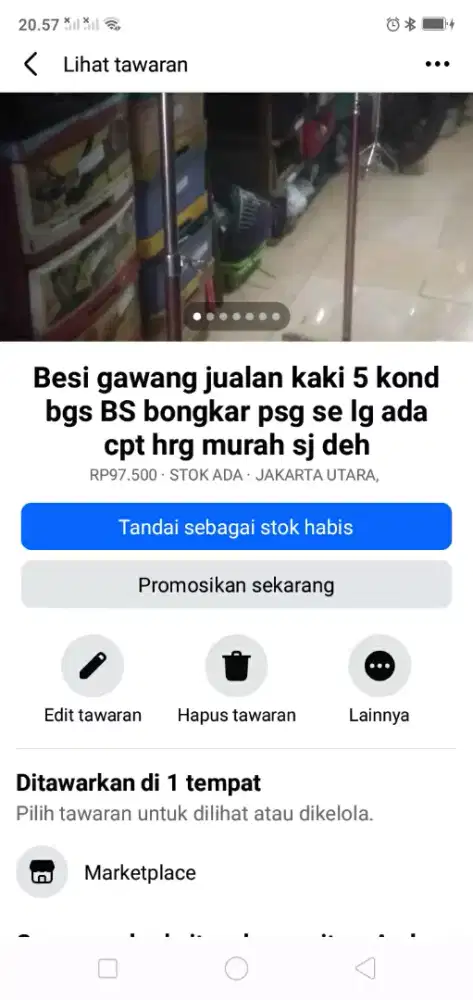 Besi gawang khusus usaha kaki lima kond bgs mgkn tertarik murah sj cpt